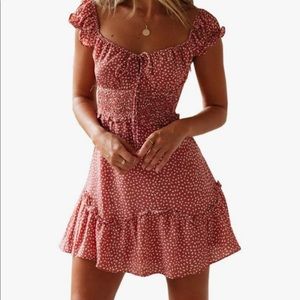 *Sold elsewhere💔* Short Ruffle Boho Dress
